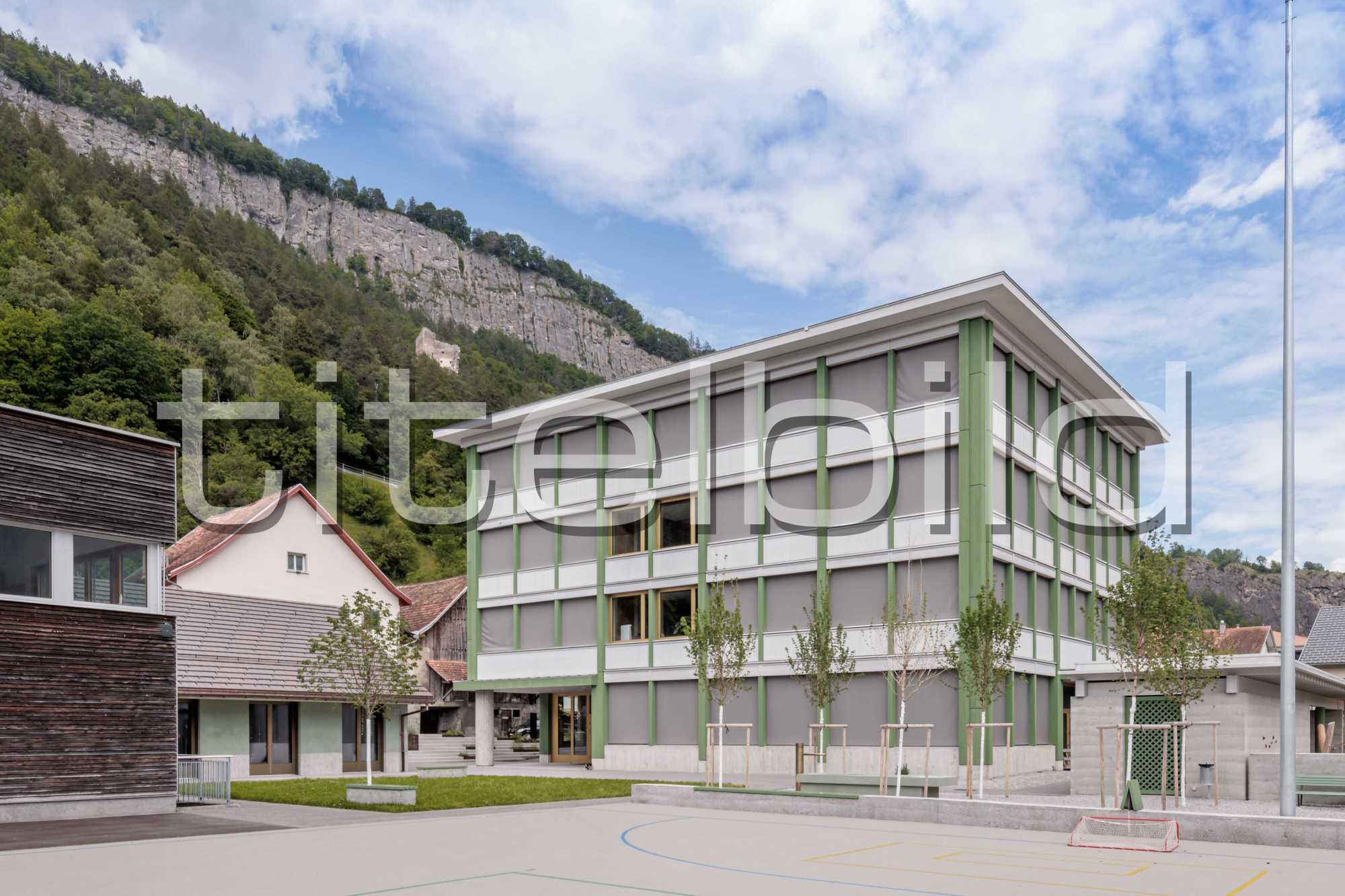Projektbild-Nr. 0: Neubau Schulhaus Haldenstein