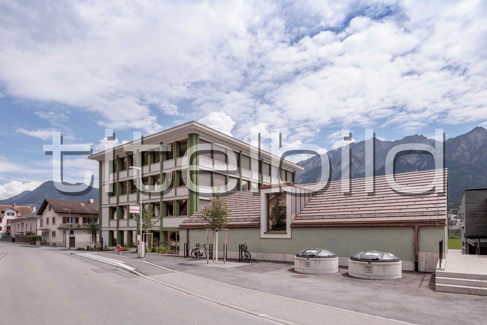 Projektbild-Nr. 1: Neubau Schulhaus Haldenstein