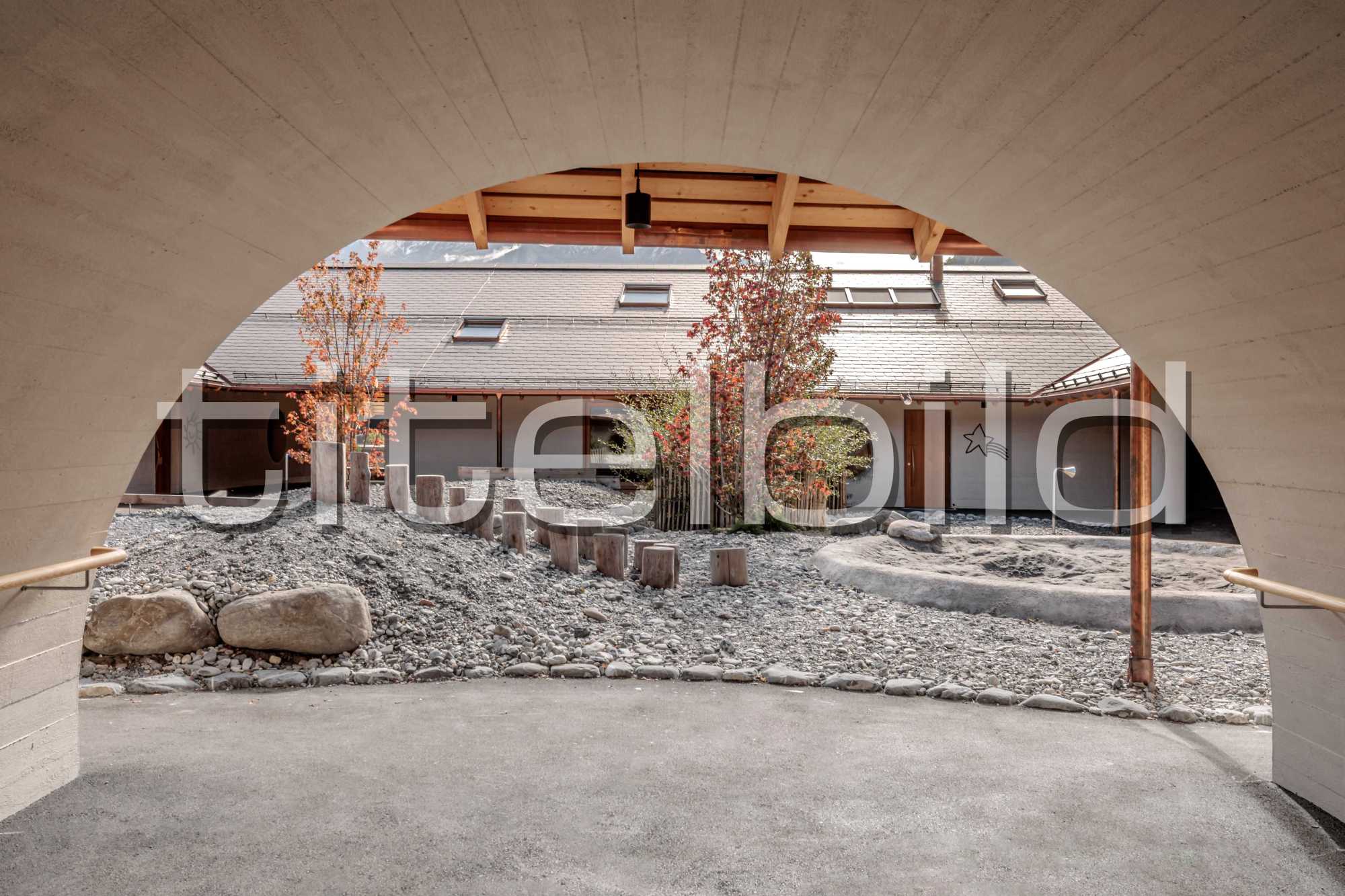 Projektbild-Nr. 4: Neubau Kindergarten mit Einstellhalle und Sportplatz