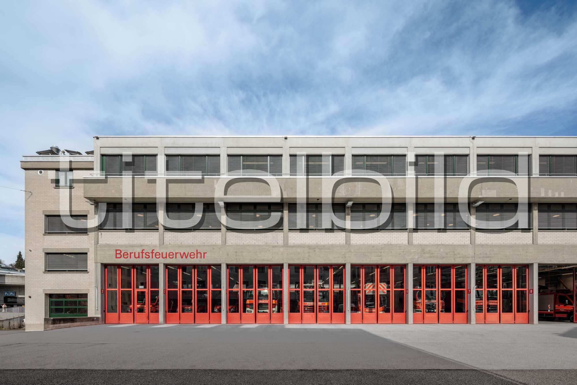 Projektbild-Nr. 1: Sanierungs- und Erweiterungs- massnahmen Berufsfeuerwehr